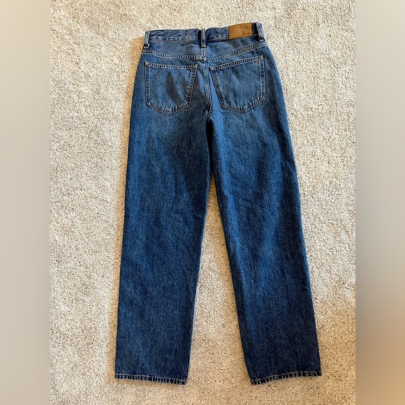 Madewell Low Strung Straight Jeans - Size 24 - Picture 3 of 5